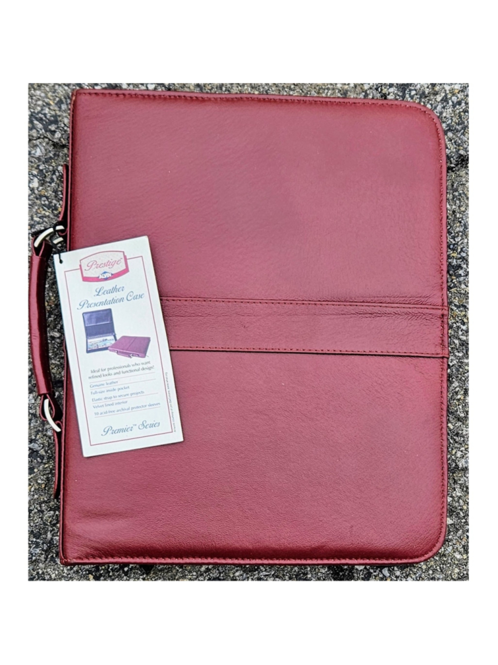 Alvin Prestige Leather Presentation Series 8.5 11 Burgundy PCL811-BU NEW TAGS